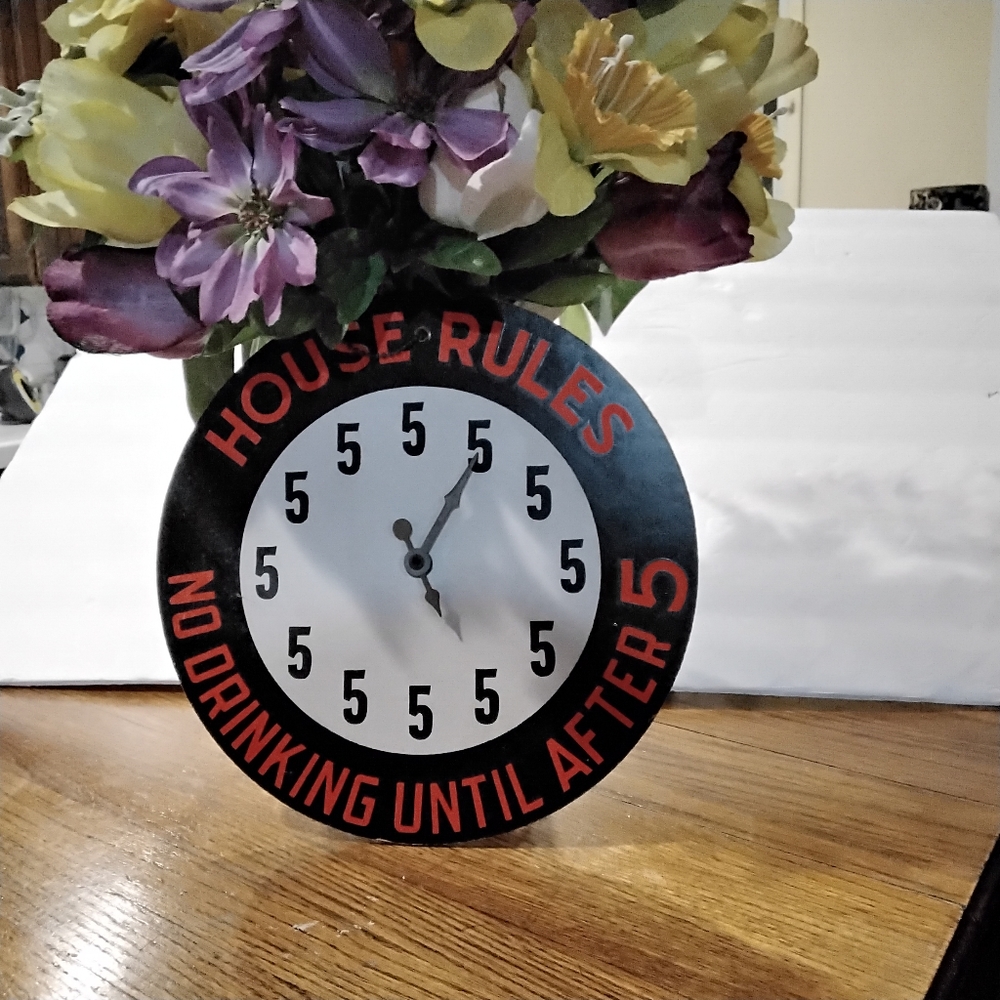 COPY - House rules Decor clock - Picture 3 of 3
